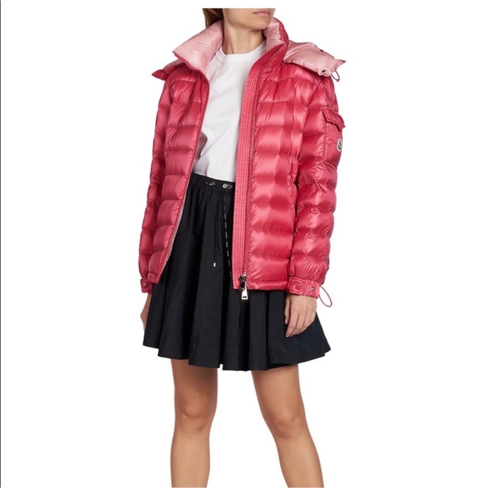 Moncler Dalles Quilted Puffer Jacket- Pink